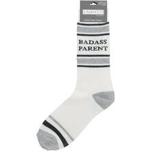 Load image into Gallery viewer, Badass Parent M/L Unisex Crew Sock