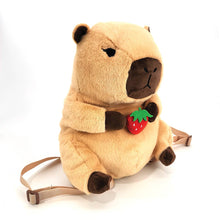Load image into Gallery viewer, Capybara Furry Plush Backpack