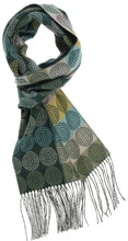 Load image into Gallery viewer, Dotty Circles Cashmink® Scarf: Black