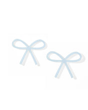 Load image into Gallery viewer, Lola Bow - Baby Blue - Earrings