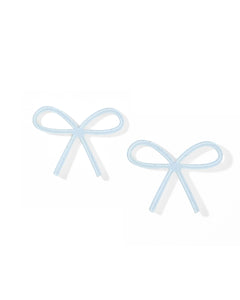 Lola Bow - Baby Blue - Earrings