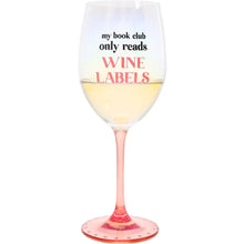 Load image into Gallery viewer, Wine Labels Gift Boxed 18 oz Crystal Wine Glass