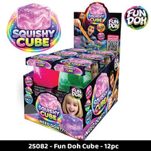 Load image into Gallery viewer, Fun Doh Squish &amp; Squeeze Sparkle Cube Fidget Toy
