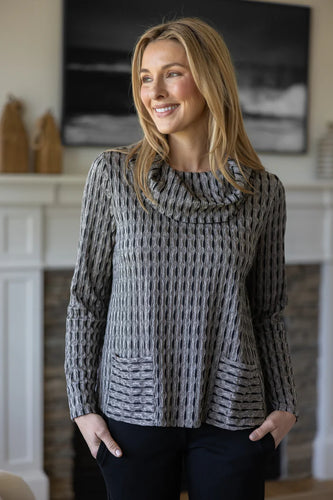 Newport Knit City Cowl Neck Top
