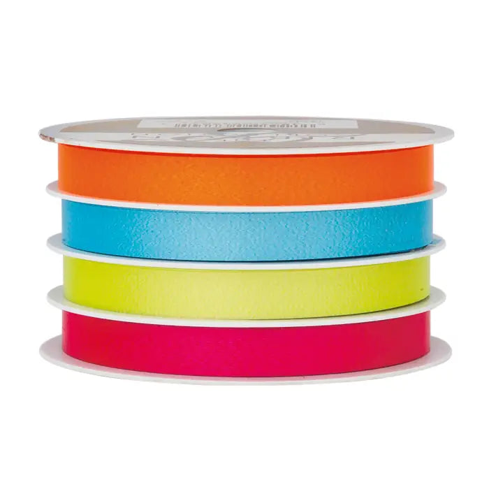 The Gift Wrap Company Multi Channel Ribbon Or/Tur/Li/Straw