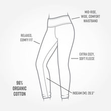 Load image into Gallery viewer, Organic Cotton Fleece Leggings