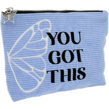 Load image into Gallery viewer, You Got This Corduroy Zippered Pouch