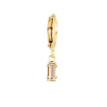 Load image into Gallery viewer, Crystal Baguette Huggie Earring