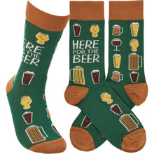 Load image into Gallery viewer, Here For The Beer Socks