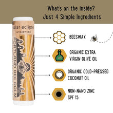 Load image into Gallery viewer, Solar Eclipse SPF 15 Beeswax Lip Balm