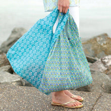 Load image into Gallery viewer, SEA TURTLE OCEAN blu Bag Reusable Shopper Tote