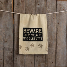 Load image into Gallery viewer, Beware Of Wigglebutts Kitchen Towel