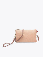 Load image into Gallery viewer, Riley Micro Straw 3 Compartment Crossbody/Wristlet