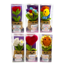 Load image into Gallery viewer, Emotional Support Crochet Plush Flowers Keepsake -