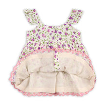 Load image into Gallery viewer, Naomi Seersucker Baby Dress + Bloomer (Organic Cotton)