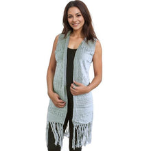 Load image into Gallery viewer, Mid-Length Knit Tasseled Vests