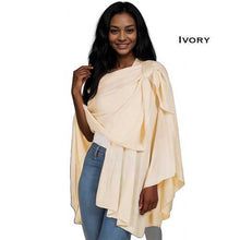 Load image into Gallery viewer, Cashmere Feel Loop Pull Thru Wrap