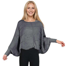 Load image into Gallery viewer, Sweater Ponchos w/Sleeves