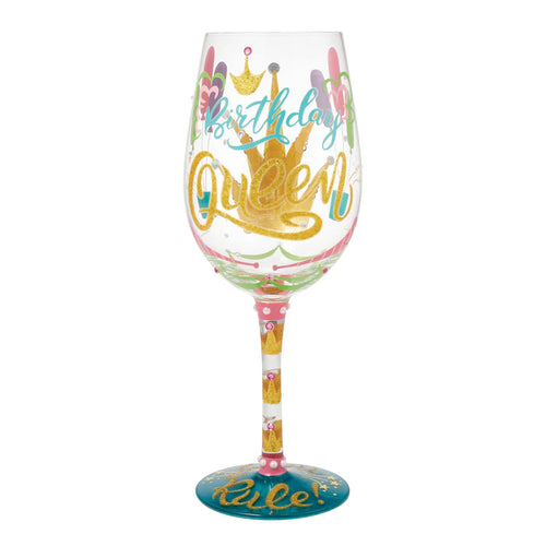 Lolita Birthday Queen Wine Glass