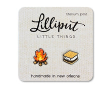 Load image into Gallery viewer, Campfire and Smores Earrings