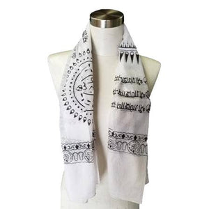 Om Mantra Print Rayon Women's Scarves