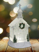 Load image into Gallery viewer, Glitter Church Decoration, Lamp with Glitter 10.6inch