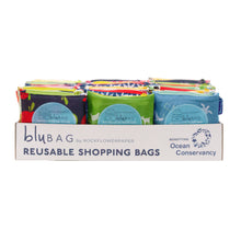 Load image into Gallery viewer, ROOT VEGGIES blu Bag Reusable Shopper Tote