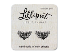Load image into Gallery viewer, Death's Head Moth Earrings // Witchy Earrings