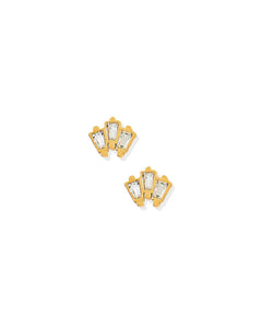 Screwback Stud Earrings - Demi Gold