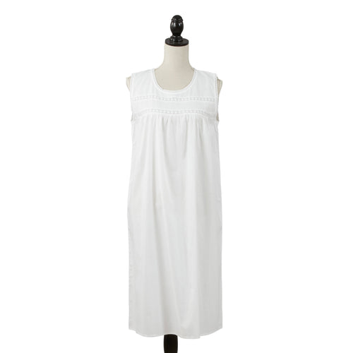 Embroidered Nightgown - Neckline Embroidery
