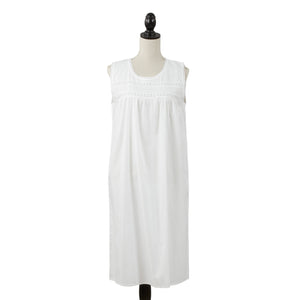 Embroidered Nightgown - Neckline Embroidery