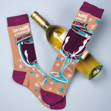 Load image into Gallery viewer, This Wine Is Making Me Awesome Socks