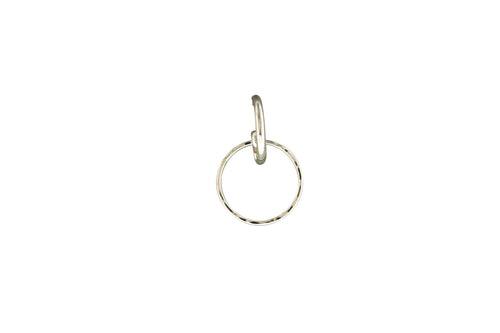 P50 Dangling Circle Post Hoop Earring