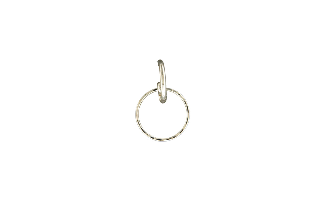 P50 Dangling Circle Post Hoop Earring