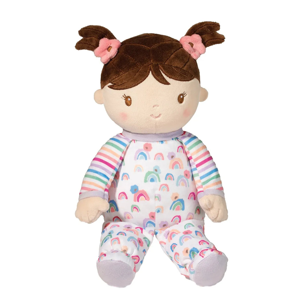 Isabelle Rainbow Stripe Soft Doll