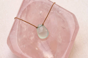 Chalcedony Luxe Necklace for Happy Birthday - BRNK21