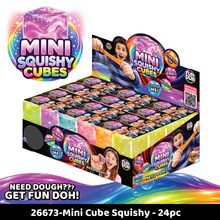 Load image into Gallery viewer, Fun Doh MINI Squishy Cube 2 Pack VIRAL Variety