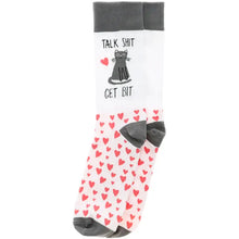 Load image into Gallery viewer, Talk Shit Get Bit - Unisex Crew Socks Size: M/L