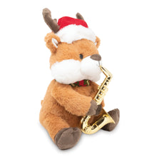 Load image into Gallery viewer, Merry Saxmas Sterling (Singing Light Up Christmas Plush Toy)