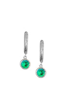 Load image into Gallery viewer, Aurora - Lunar Hoop Earrings  (5mm Circle)