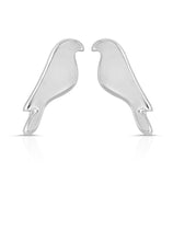 Load image into Gallery viewer, New Moon Silver Earrings - TROUBLES FLY/BIRD