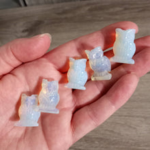 Load image into Gallery viewer, Gemstone Owl Figurine – Small Crystal Owl Decor