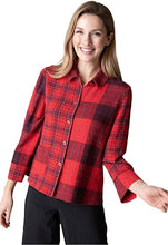 Load image into Gallery viewer, Girl Gone Plaid Chill Shirt (Scarlet)