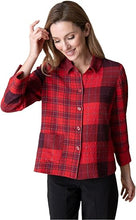 Load image into Gallery viewer, Girl Gone Plaid Chill Shirt (Scarlet)