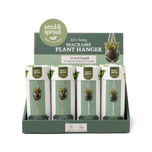 Load image into Gallery viewer, Seed &amp; Sprout Let's Hang Macrame Plant Hanger