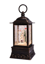 Load image into Gallery viewer, Christmas Village Church Glitter Lantern 10.5&quot;