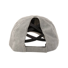 Load image into Gallery viewer, Paige Stonewashed Ponytail Baseball Hat Asst