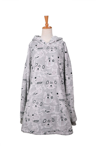 Doggie Love Oversized Blanket Pullover