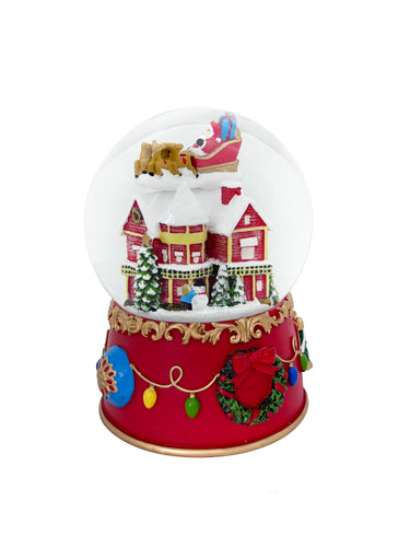 100MM Musical Holly Jolly Holidays Water Globe