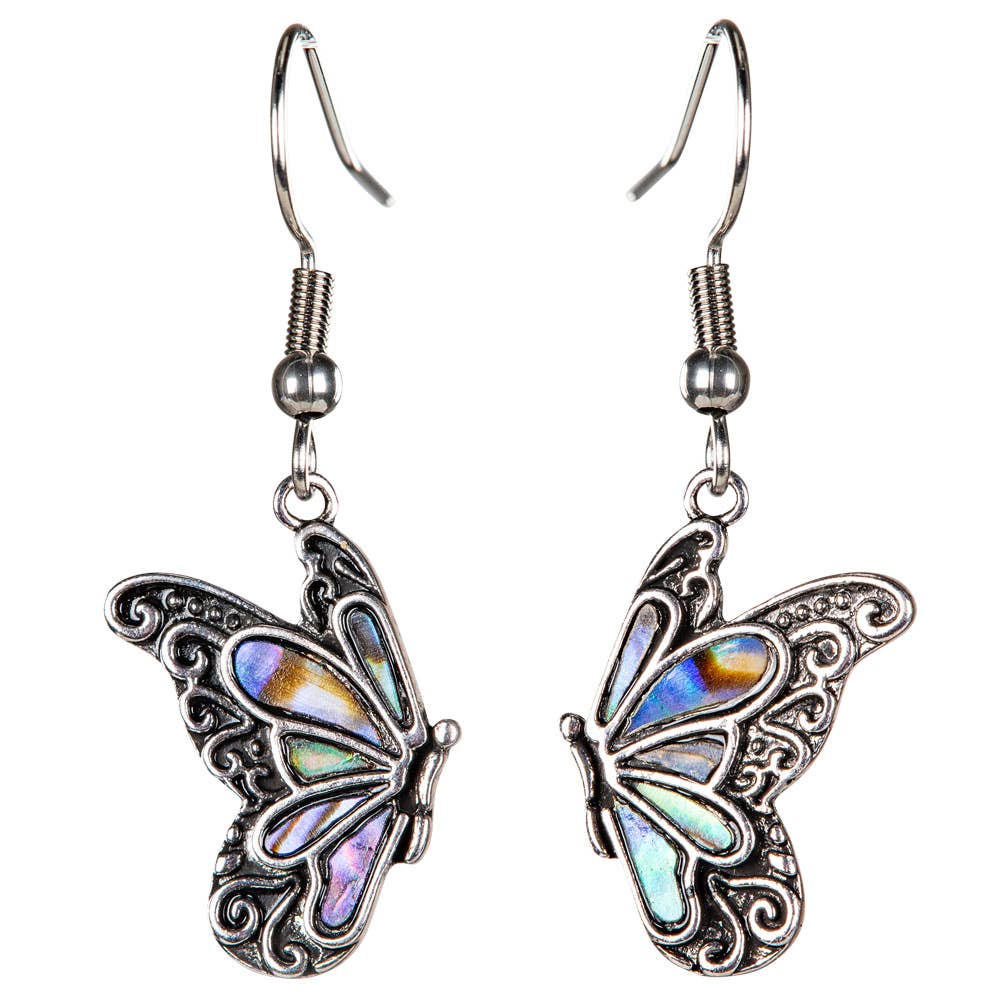 BUTTERFLY ABALONE EARRINGS